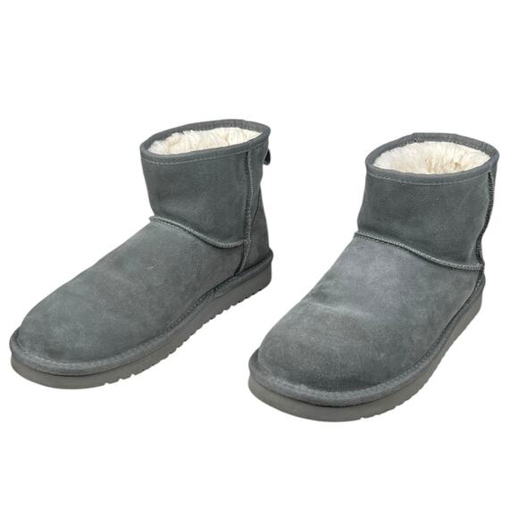Koolaburra X UGG Women’s Burra Mini Grey Suede Winter Boot Size US 7 - Picture 6 of 11